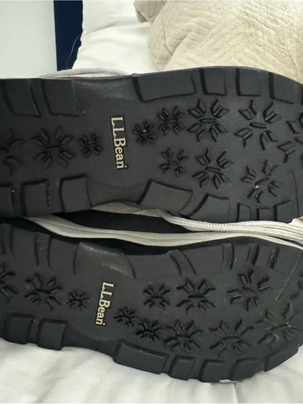L.L. Bean Men's Gray Suede Hiking Rain & Snow Boots